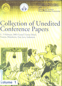 Collection of unedited conference papers. Vol.1 (3-5 February 2003: Mojokerto)