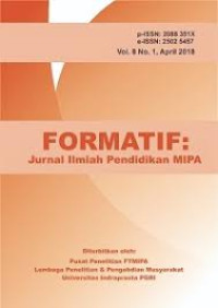 Formatif: Jurnal ilmiah pendidikan MIPA