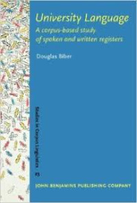 Image of University language: a corpus-based study of spoken and written registers