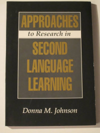 Approaches to research in second language learning