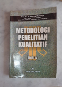 Metodologi Penelitian Kualitatif Edisi IV