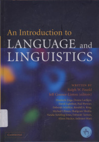 An introduction to language and linguistics