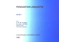 Pengantar linguistik : Jilid I