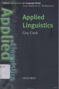 Applied Linguistics : Oxford Introductions to Language Study