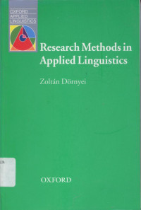 Research Methods in Applied Linguistics: Quantitative, Qualitative, and Mixed Methodologies