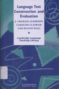 Language test construction and evaluation