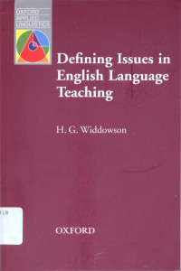 Defining issues in English language teaching